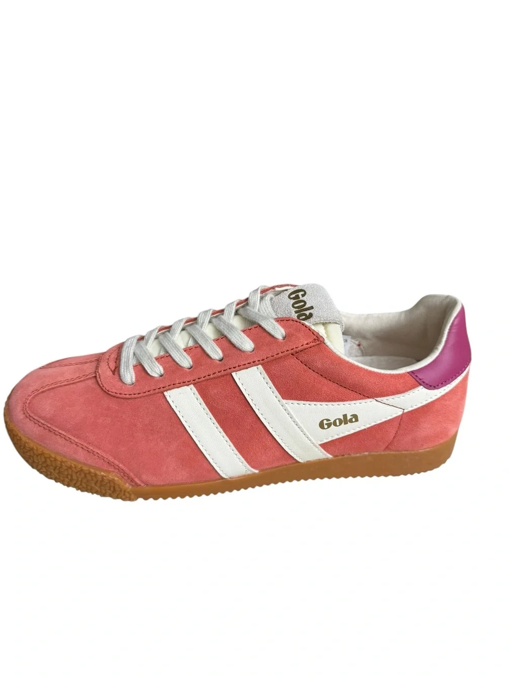 Gola Elan CLB538 Women’s US 7.5 Pink Suede Sneakers Gum Sole